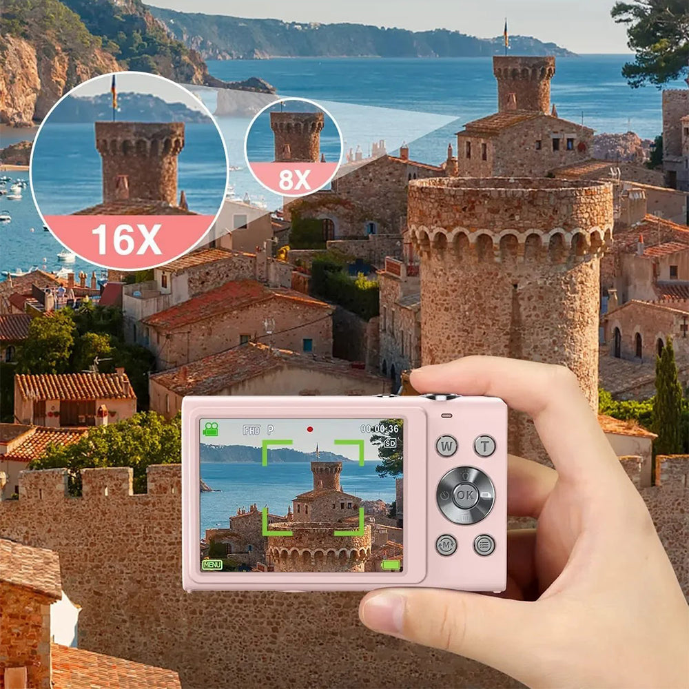 DC402-AF 4K Kids 48MP Digital Camera Auto Focus 16X Digital Zoom Vlogging Camera for Teens DC402-AF 4K Kids 48MP Digital Camera Auto Focus 16X Digital Zoom Vlogging Camera for Teens